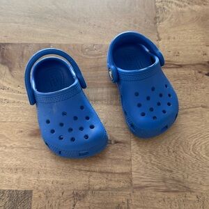 Crocs SABOT CLASSIQUE T Kids Blue Clogs size 5 C